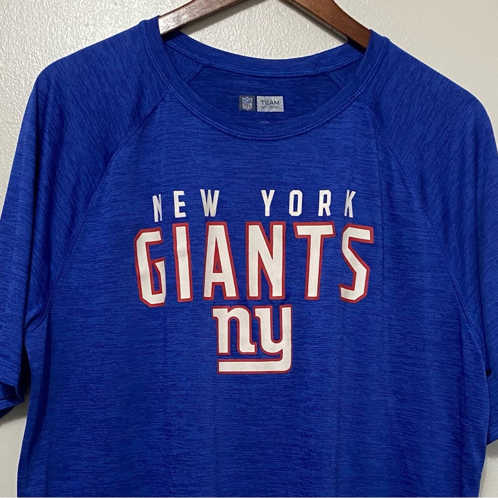 NFL New York Giants Short Sleeve Shirt Mens XL Spacedye Football Athletic - Picture 3 of 10